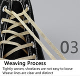 5MM Metallic Yarn Flat Shoelace Black/Dark Gold Lace Fashion Men Women Sneaker Canvas 2021 New