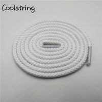 1 Pair Solid Color Round Shoe Laces Unisex Casual Shoelaces Sneakers Shoestring For Canvas Shoes