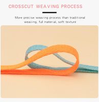 Weiou Wholesale Shoe Accessories Support Custom Length And Color Cheap 8mm Width Flat Cotton Fabric Mesh Shoelaces