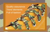 Top 8MM Camouflage color Flat Shoelaces Accessories Heat Transfer Printing Ropes Men Women Canvas