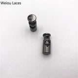 Weiou(20Pcs/10sets) Luxury Shoe Buckle Stoppers Zinc Alloy Metal Cord Lock Hollow Spring Buckles