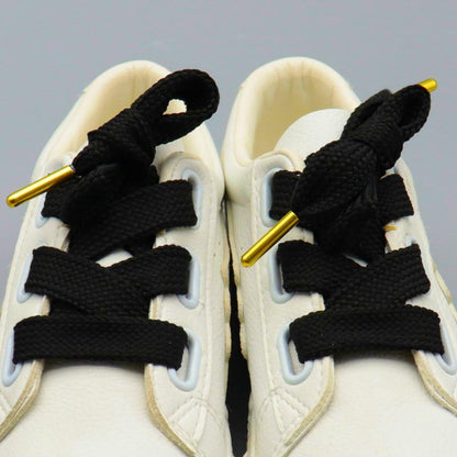 1.8CM Fat Laces With Golden Metal Tips High-quality Luxury Shoelaces Premium Polyester Hottest Item