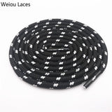 0.45cm Outdoor Unisex Casual Round Striped Sports Shoelace With Dots Bootlaces Shoestrings For Dorky