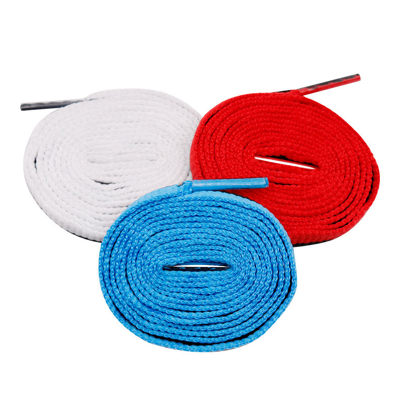 Weiou Manufacturer Flat Polyester Draw Cord Custom Design Two-Color Webbing Shoe Laces For Sneaker Shoes