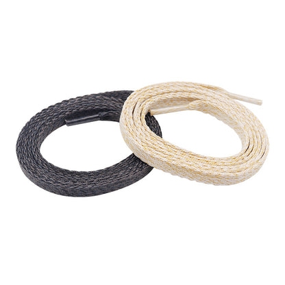 Weiou Manufacturer Shoe Accessories Flat Polyester Yarn Draw Cord Custom Design Webbing Shoe Lace For Casual Shoes