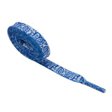 8MM Paisley Shoe Accessories Bright Blue With Bandanna Pattern Heat Transfer Printing Cords Sport