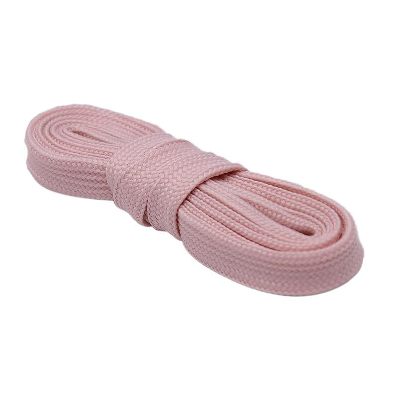 Weiou 1CM Knitted Mesh Laces Wide Solid Color Polyester Cords With Plastic Shoelaces End Casual