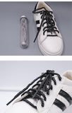 6MM Unique Oval Shoelaces Clothing Men Women Sneaker 2021 Autume Winter Black Gray Unisex Ropes For