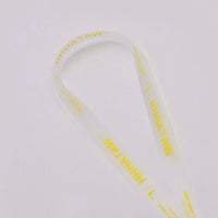 15mm Shoe Accessories Silk Screen Printing Universal PVC Laces Swimming Pant Cord Matte Transparent