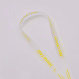 15mm Shoe Accessories Silk Screen Printing Universal PVC Laces Swimming Pant Cord Matte Transparent