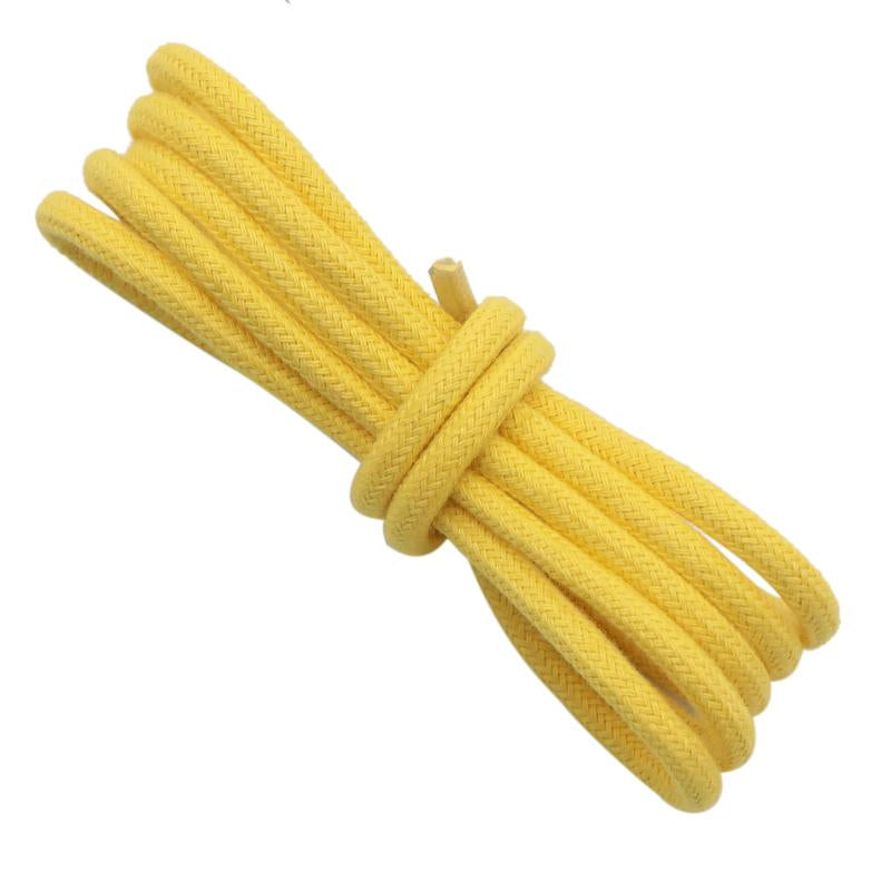 Weiou Laces Store 5MM Round Shape Waterproof Yellow/Red Girl's Swimming Waist 100% Cotton Waxed Easy