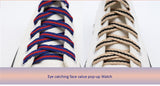 7MM Casual Shoelaces Beige&Black Blue&Red Double Color Combination High Quality Men Women Sneaker