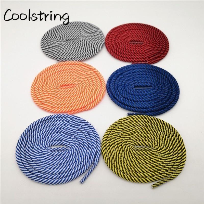 New Polyester Promotional Shoelaces 2 Colors Mixed Outdoor Sports Shoestrings Skating Bootlaces