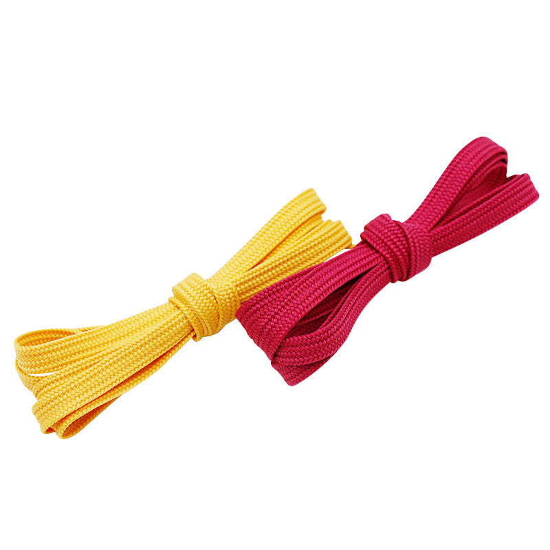 Weiou Manufacturer 50-200CM Length High Quality Polyester Flat Solid Color Shoelaces For Casual Shoes