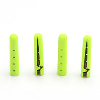 4 Latchet Fluorescent Yellow Orange Painting Metal Tips For Shoelace Drawstring Clothing Hoodie DIY