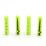 4 Latchet Fluorescent Yellow Orange Painting Metal Tips For Shoelace Drawstring Clothing Hoodie DIY