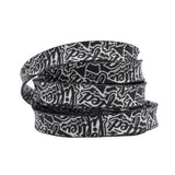 Weiou Fashion Trend Shoelaces 0.8 Cm Flat Printed Black And White Hip Hop Contton Shoelstrings Men