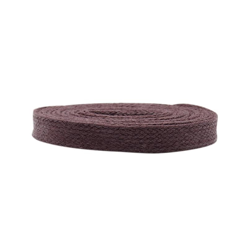 Weiou Trendy New Arrival 8MM Pure Color Laces 100% Cotton Waxed Flat Strings Waterproof Durable Shoe