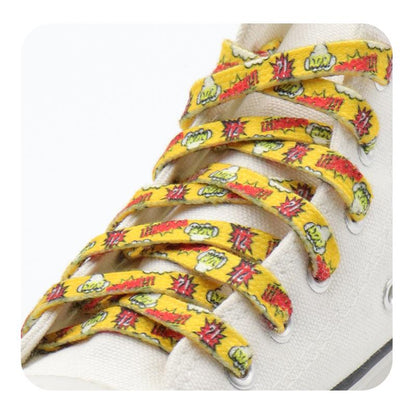 Weiou Attractive Explosion Dream Printed Shoelaces 0.8 Cm Flat Ladies Favourite Women's Shoe Laces