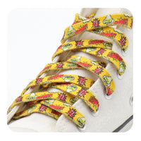 Weiou Attractive Explosion Dream Printed Shoelaces 0.8 Cm Flat Ladies Favourite Women's Shoe Laces