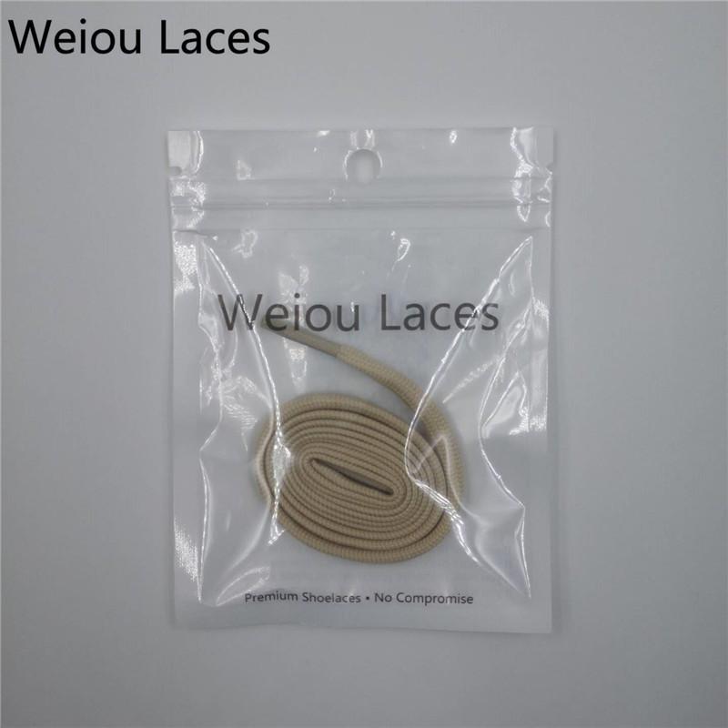 Offical Weiou 7mm Flat Round Apricot Tubular Lace Hiking Shoelace Ribbon Replacement Shoe Laces