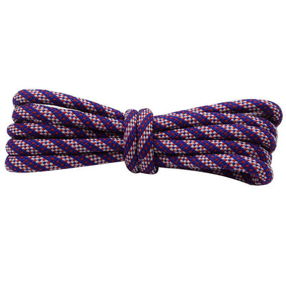 Top Weiou 4.5mm Purple Pink Round Shoe Rope Three Color Twill With Dots Polyester Shoelace For