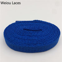 Weiou High Quality 8mm Polyester Fashion Sports Casual Shoe Lace Solid Single Layer Flat Sneakers