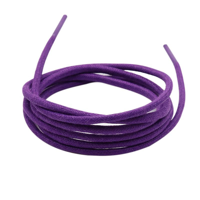 3MM 100% Waxed Round Shape Polyester Thiny Shoelaces Waterproof Swimming Pants Ropes Solid Color