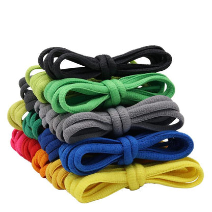 Premium Blue Oval Beach Shoe Ropes Authentic Polyester Pure Cotton Laces 6MM Shoelaces Clothing For