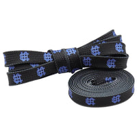 Weiou Printed Sports Hiking Shoelaces 1 Cm Print Blue Phantom Polyester High Quality Shoestrings Non