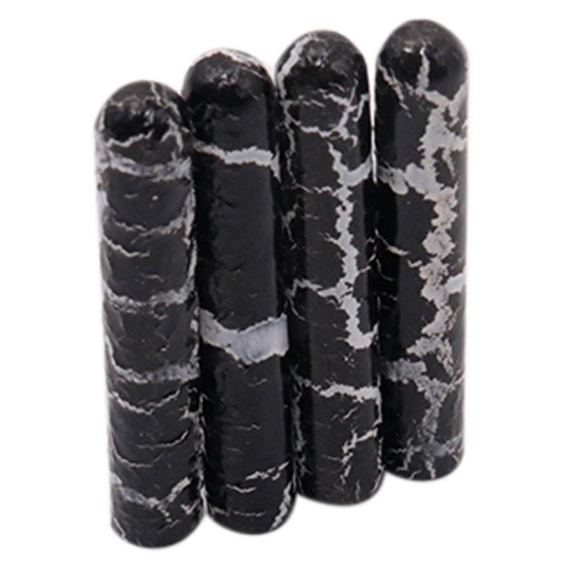 New Arrivals Snake Skin Drawing Lace Ends 4*22mm 4 Pcs High Quality Shoelace Tips Metal Aglets For