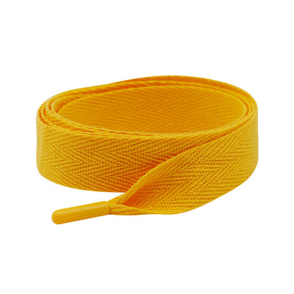 Weiou manufacturer silk shoelace herringbone belt with plastic buckle support customized metal or plastic buckle