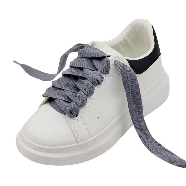 Weiou manufacturer silk shoelace herringbone belt with plastic buckle support customized metal or plastic buckle