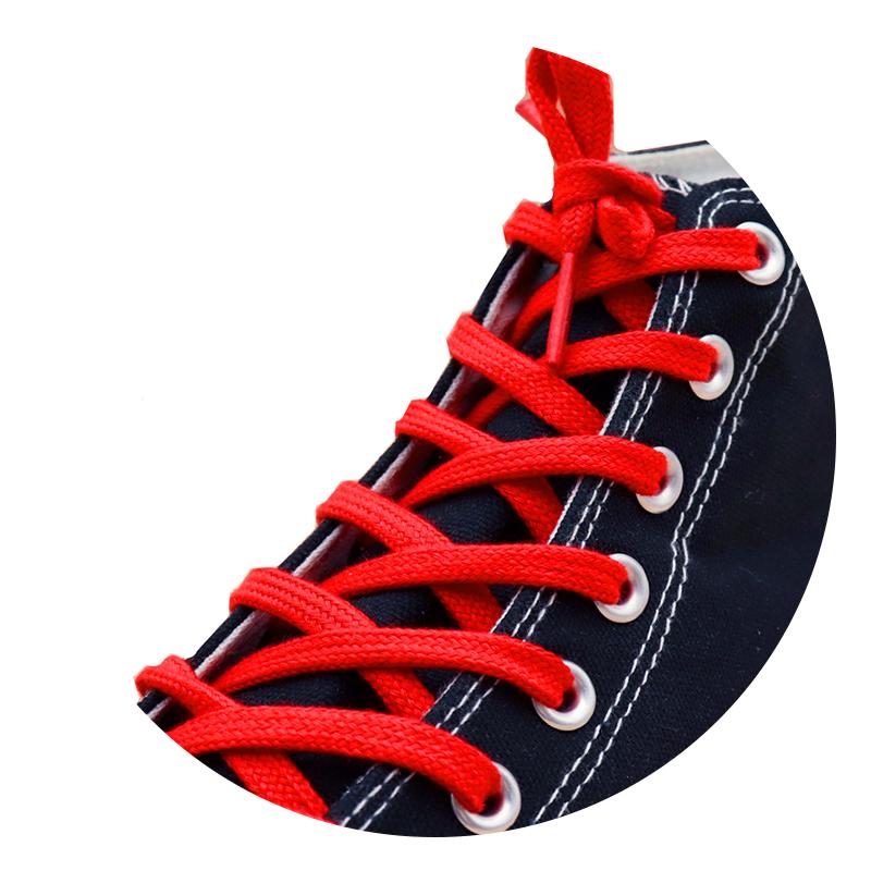 Weiou Shoelaces Clothing 7MM Flat Shoestrings Pure Color Waist Laces Eco Friendly Polyester Men