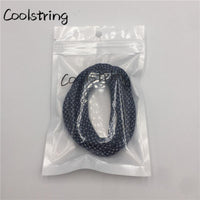 Highlight 3M Round Reflective Shoelace Colored Shoe String Cool Grey Lace Customized Safety Easy Tie