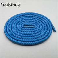 1 Pair Solid Color Round Shoe Laces Unisex Casual Shoelaces Sneakers Shoestring For Canvas Shoes