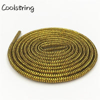 10 Colors Wavy Black Gold White Silver Metallic Thread Shoe Laces Glitter Shimmering Bootlaces For