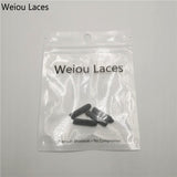 Weiou 4pcs/1Set 3M Reflective Plastic Tips 22mm*5mm Luxury Grey Aglets For Hoodies Laces Shoelaces