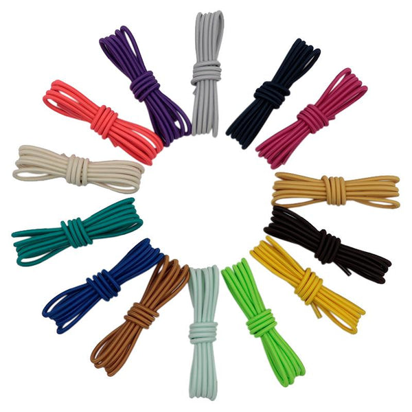 3MM Elastic Shoelaces With Transparent Laces Head Excellent Ductility Stretch Ropes For Winding