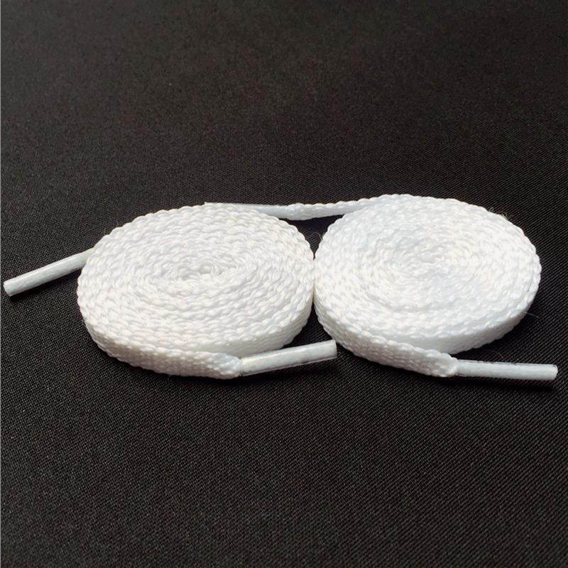 Weiou Classic Shoe Accessories 8MM Cotton Shoestring Retro White Unique Shoelaces Bumpy Texture