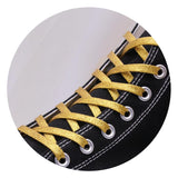 7MM Metallic Top Shoelaces Women Sneaker 2021 Shining Ropes For Chermed Lady Canvas Gold Sliver Cord