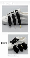 18MM Wide Flat Lace With Silver Metal Aglets 10 Solid Color For Selection Men Women Most Popular