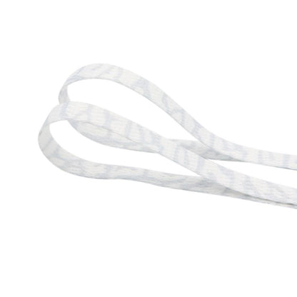 Weiou Non Color Fading Shoelace 0.8 Cm Flat White Heat Transfer Polyester Shoe Lace Women Men