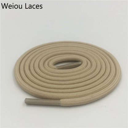 Offical Weiou 7mm Flat Round Apricot Tubular Lace Hiking Shoelace Ribbon Replacement Shoe Laces