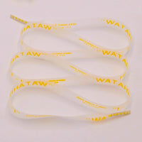 15mm Shoe Accessories Silk Screen Printing Universal PVC Laces Swimming Pant Cord Matte Transparent