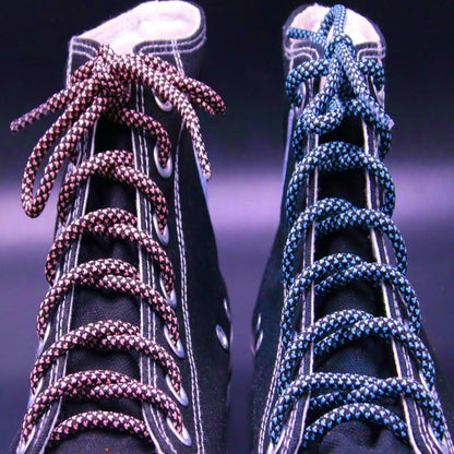 Weiou Shoe Accessories 4.5MM Luxury Luminous Highlight Laces In City Street Shop Outdoor Trendy