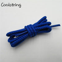 1 Pair Solid Color Round Shoe Laces Unisex Casual Shoelaces Sneakers Shoestring For Canvas Shoes