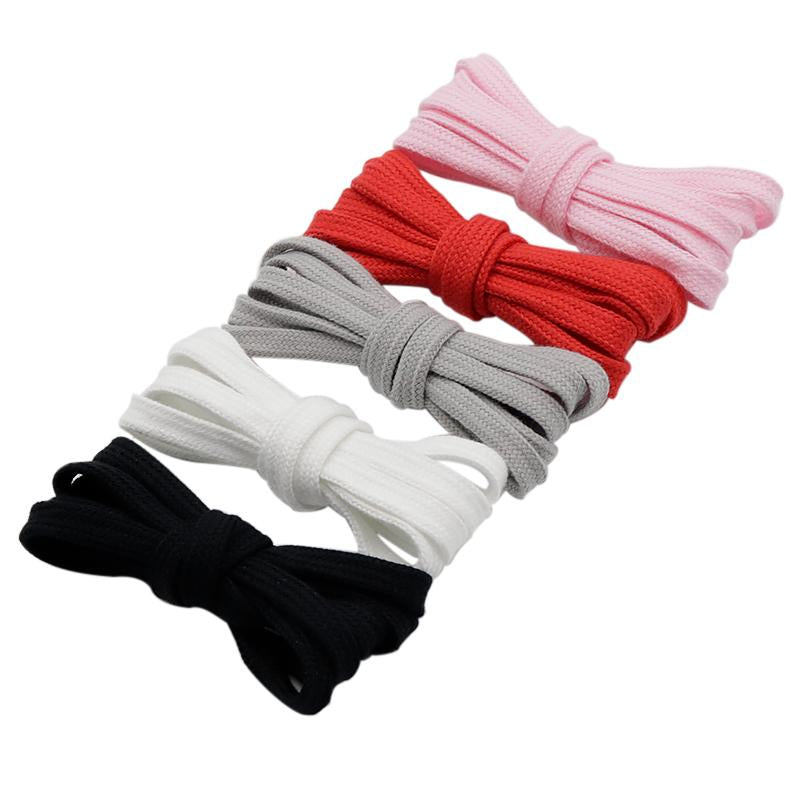 Weiou Shoelaces Clothing 7MM Flat Shoestrings Pure Color Waist Laces Eco Friendly Polyester Men