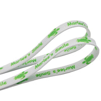 8MM White-Green Turtle Pattern High Quality Shoelace "Marlee's Smile" Letter Printing Rope изи буст