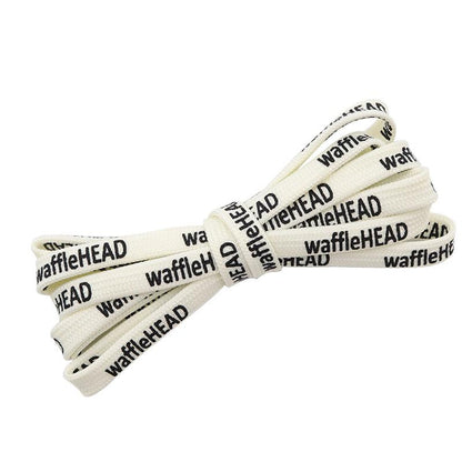 Weiou All-matched Shoelaces 0.7 Cm Flat Sports Printed Waffle Head Women Men Shoe Laces Support